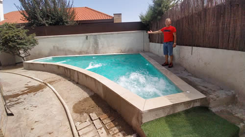 piscina de obra madrid, agosto 2021